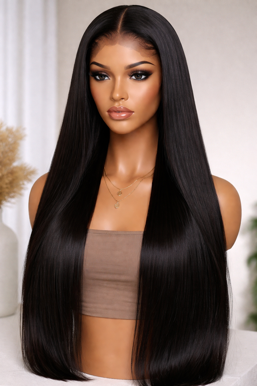 13x4 HD Frontal Wig – 100% Virgin Human Hair (Deep Wave)