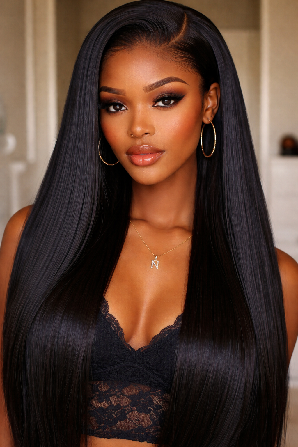 13x4 HD Frontal Wig – 100% Virgin Human Hair (Straight)