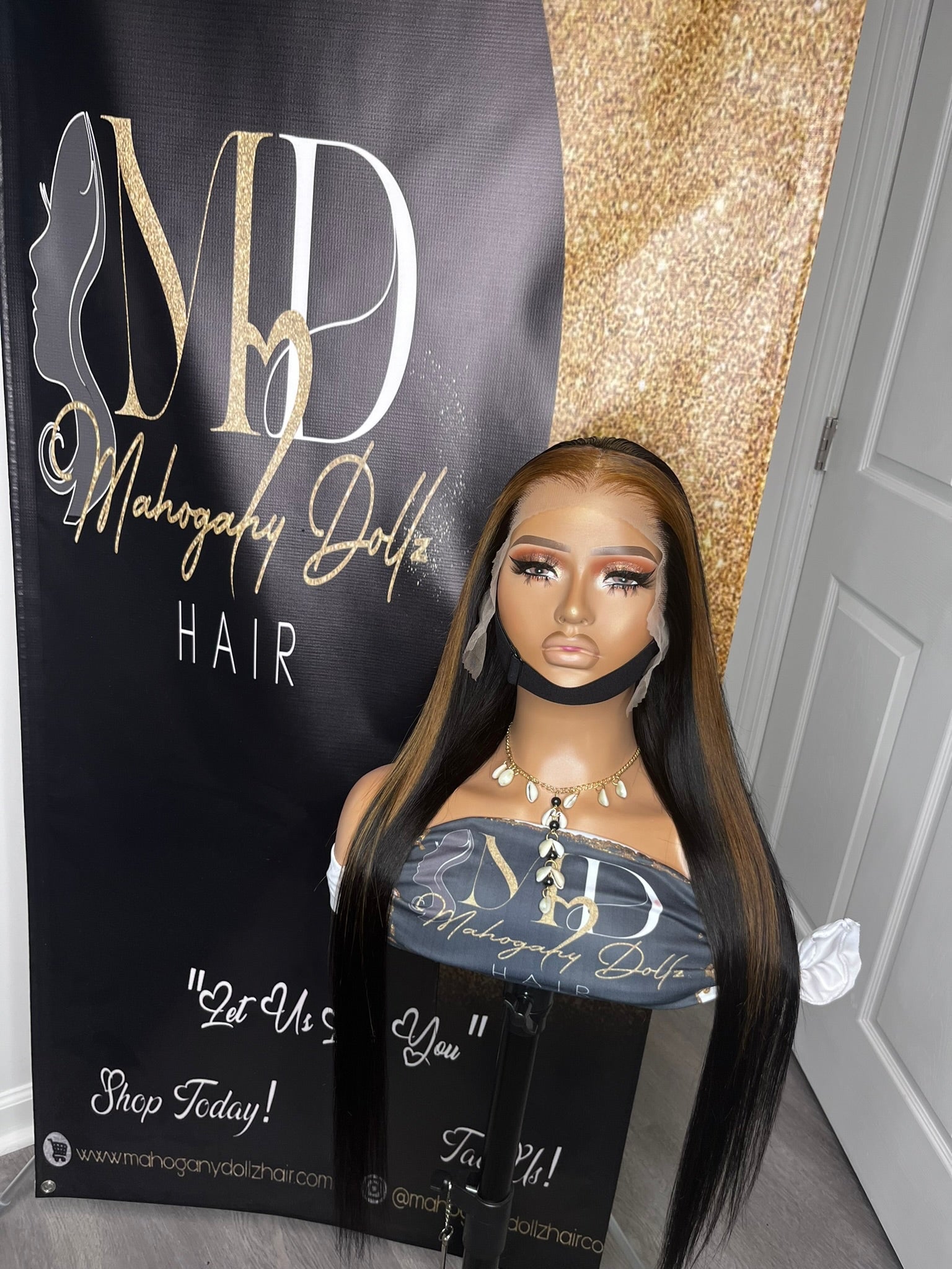 Ombré lace Front Wig – 100% Virgin Brazilian Human Hair