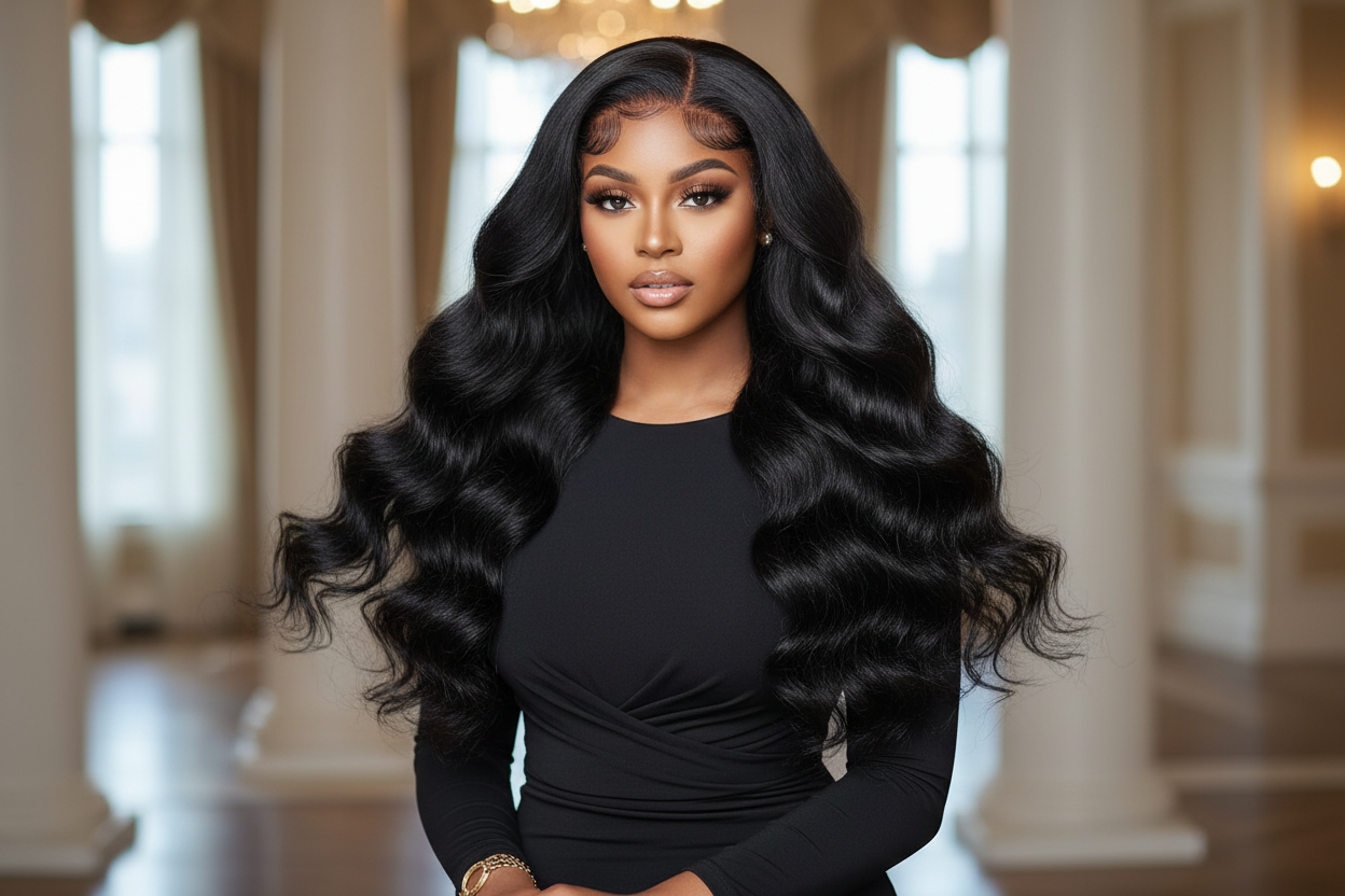 13x4 HD Frontal Wig – 100% Virgin Human Hair (Straight)
