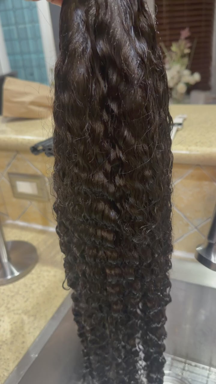13x4 HD Frontal Wig – 100% Virgin Human Hair (Burmese Curly)